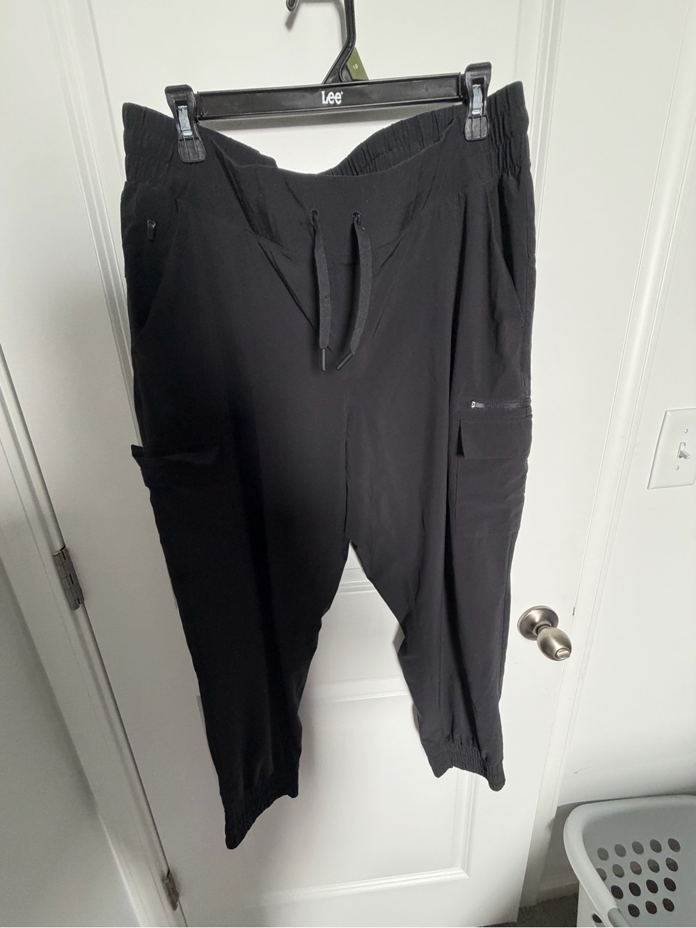 all in motion Black Cargo-Style Jogger Pants